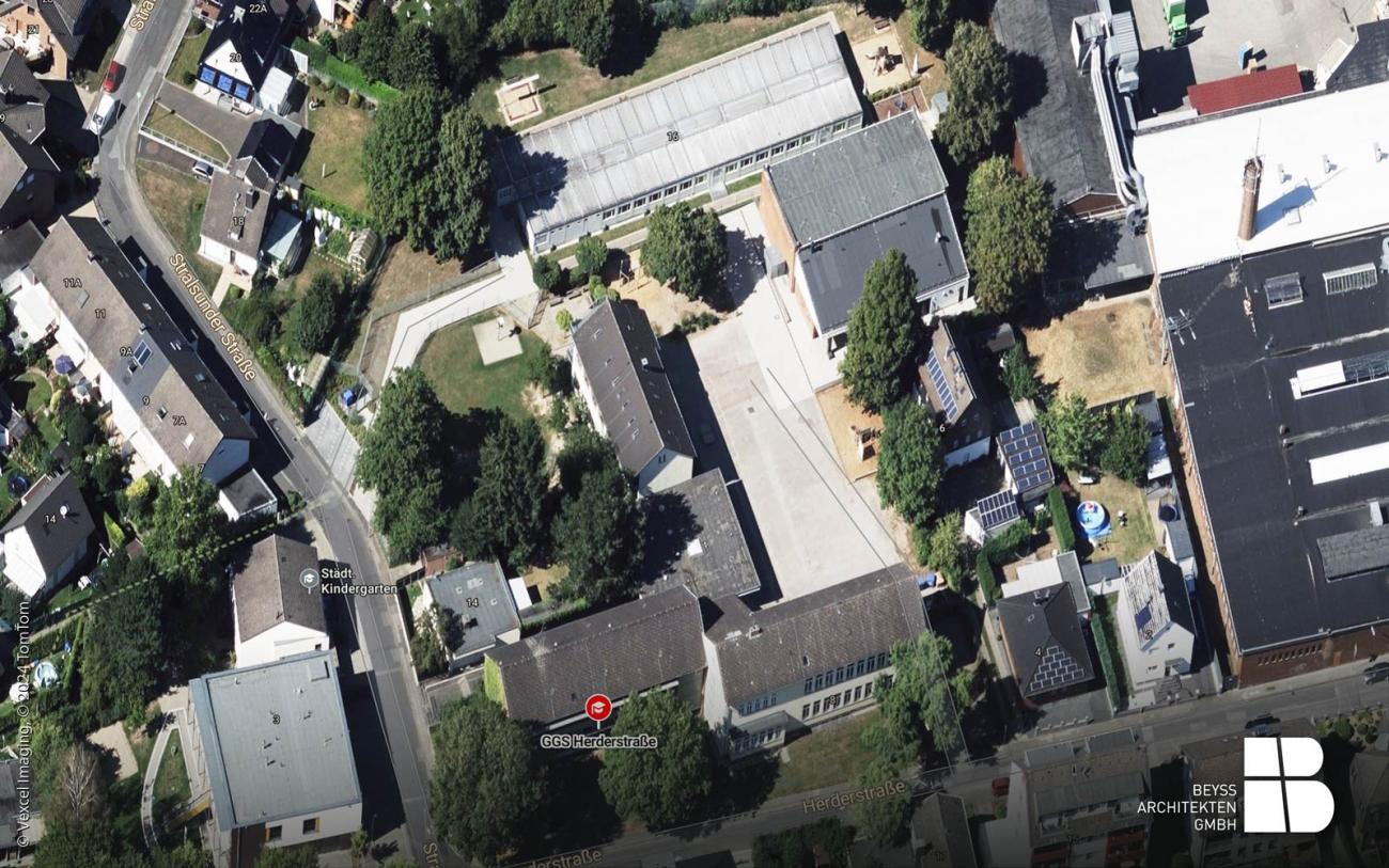 Luftbild Herderstraße Leverkusen Architekt 