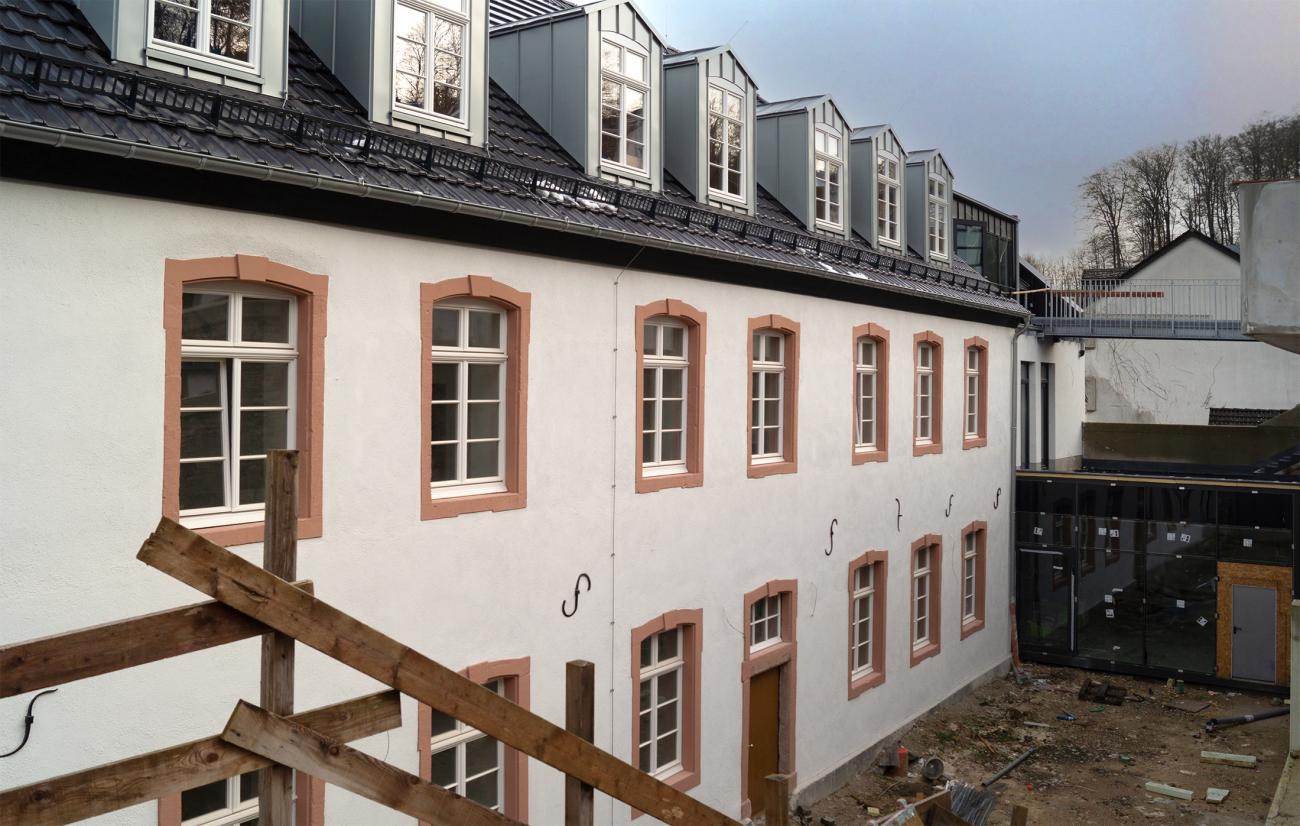 Rathaus Blankenheim kurz vor der Fertigstellung Rathaus Blankenheim kurz vor der Fertigstellung