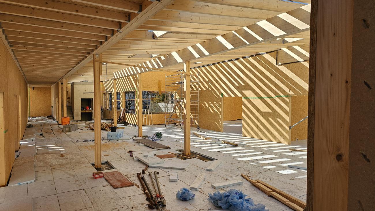 Gesamtschule Rheinbach Auftockung Baustelle März 2025