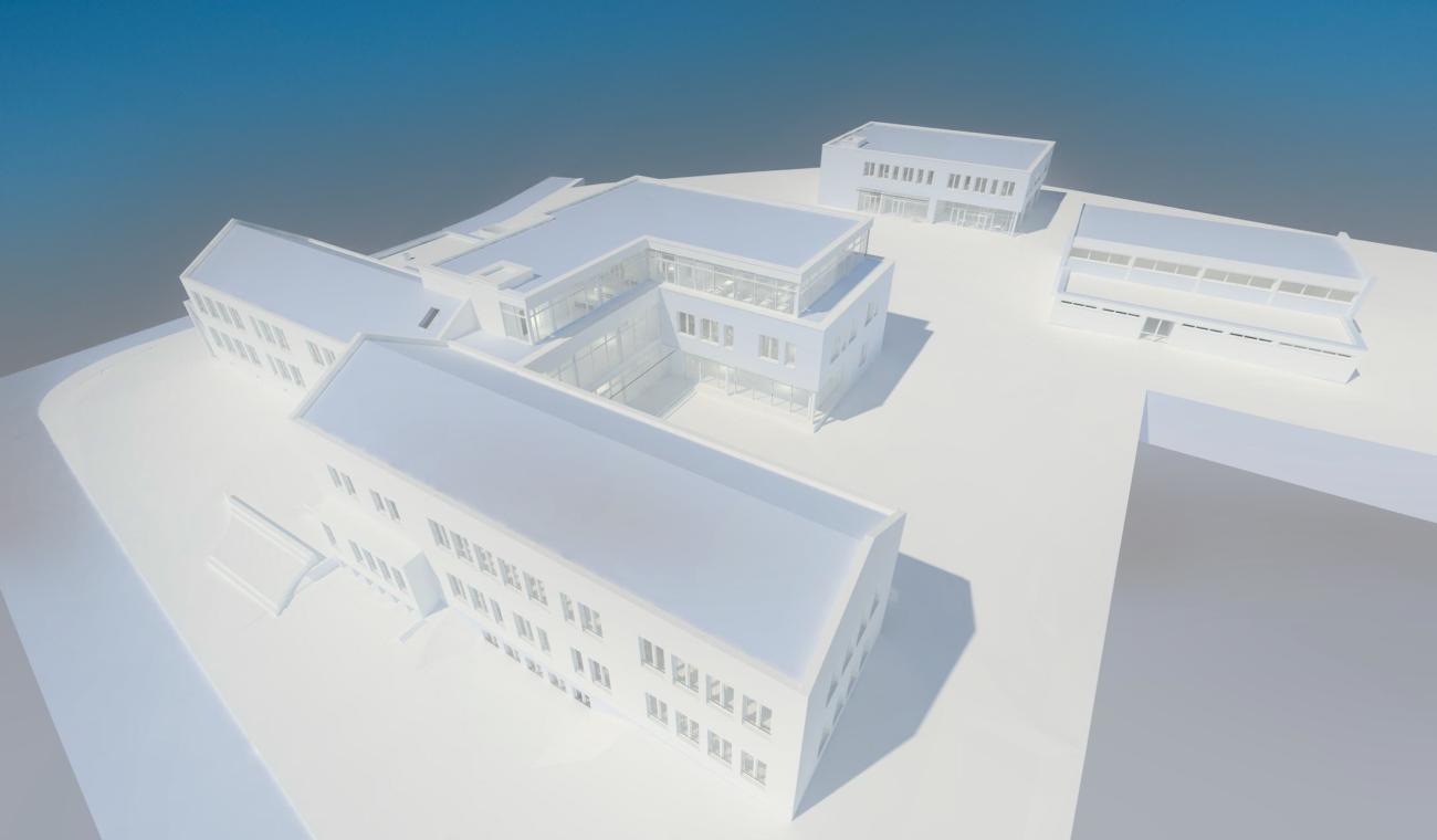 Beyss Architekten Vogelperspektive GGS Herderstraße