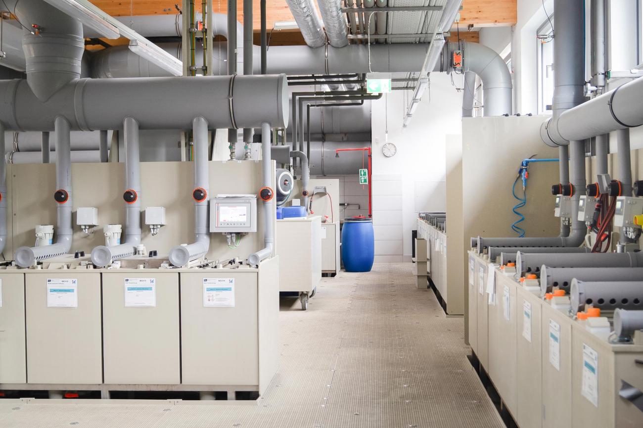 Galvanik-Labor im Neubau