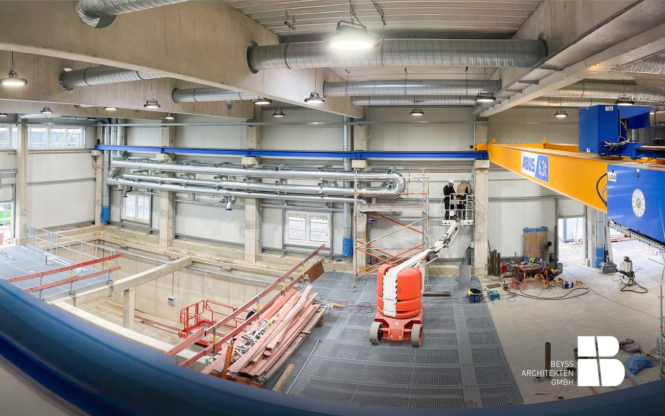 Neubau Industriehalle Produktionshalle durch Architekt