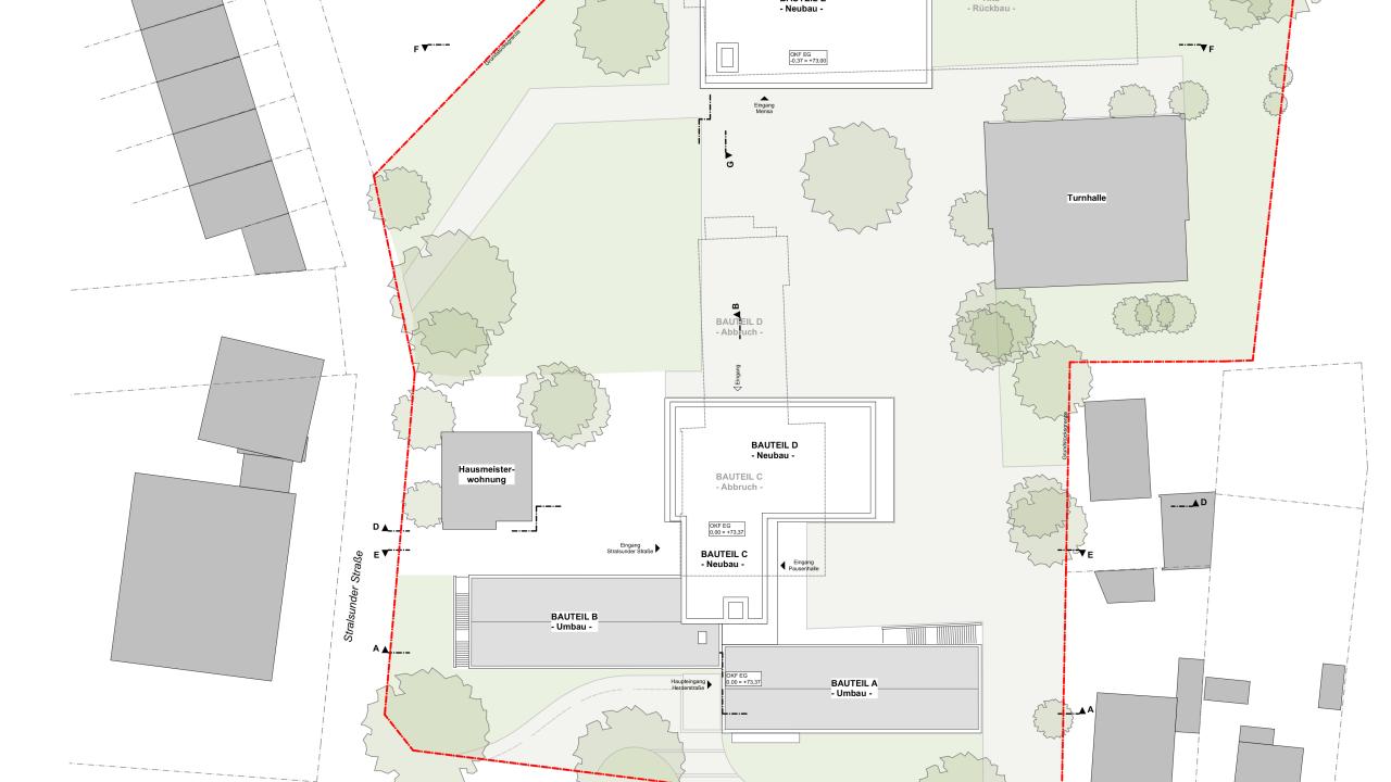 Beyss Architekten Lageplan GGS Herderstraße