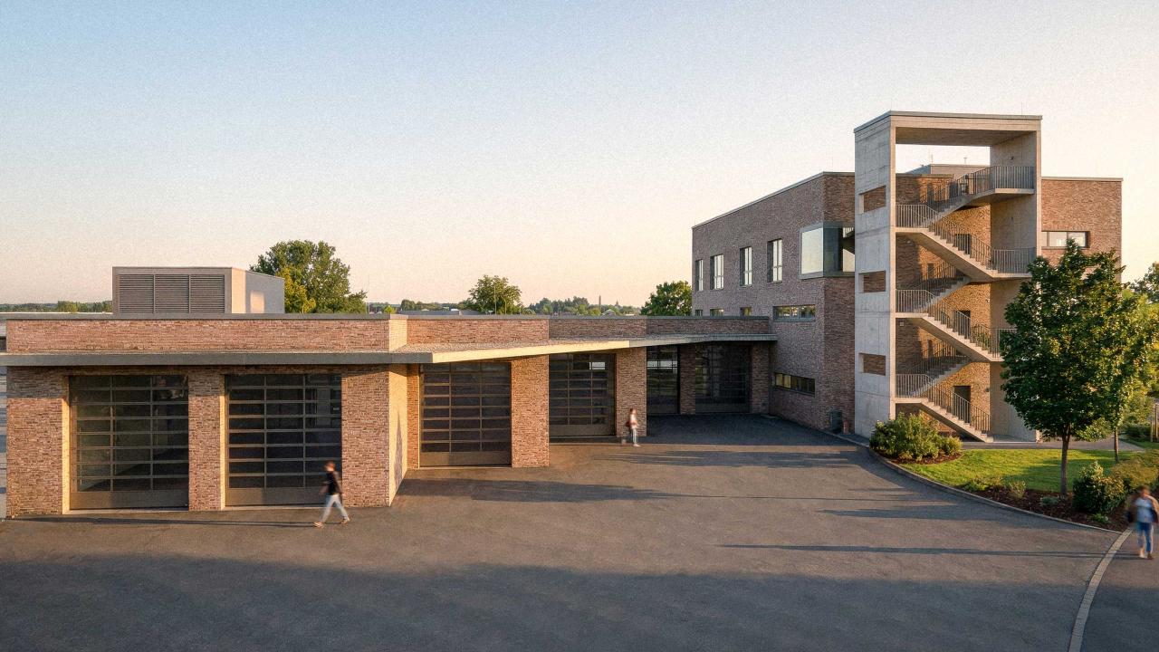 Visualisierung Neubau Feuerwache Heimerzheim in Swisttal, NRW