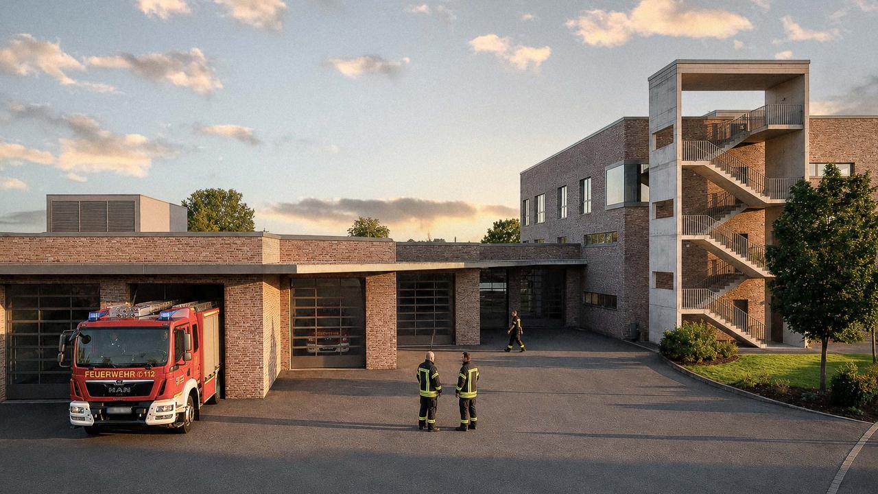 Visualisierung Neubau Feuerwache Heimerzheim in Swisttal, NRW
